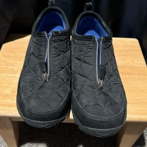 Lands End Zipper Slip On Shoes